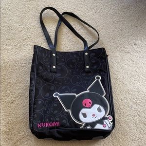 KUROMI tote (Sanrio) skulls 💀 all over the bag